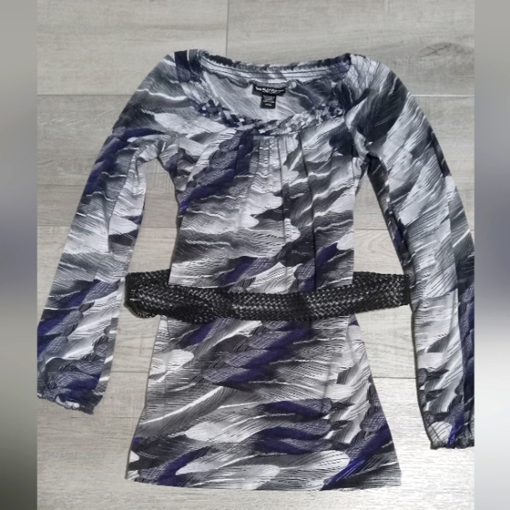 Purple, black, & Grey girls long sleeve shirt